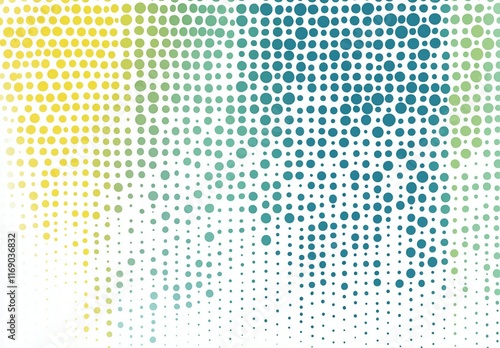 Colorful watercolor background with light pastel dots and halftone gradient