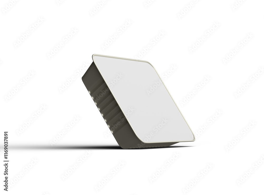 3d rendered image of a big rectangular food foil tray isolated on a light background 3d rendered image of a big rectangular food foil tray isolated on a light background