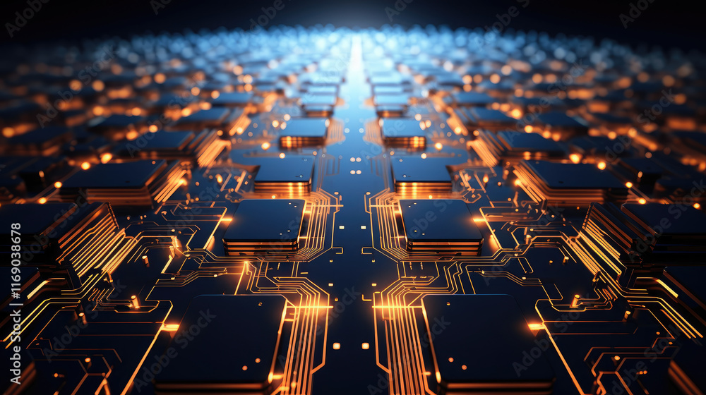 Fototapeta premium Next-Generation Circuitry: The Heart of Technology
