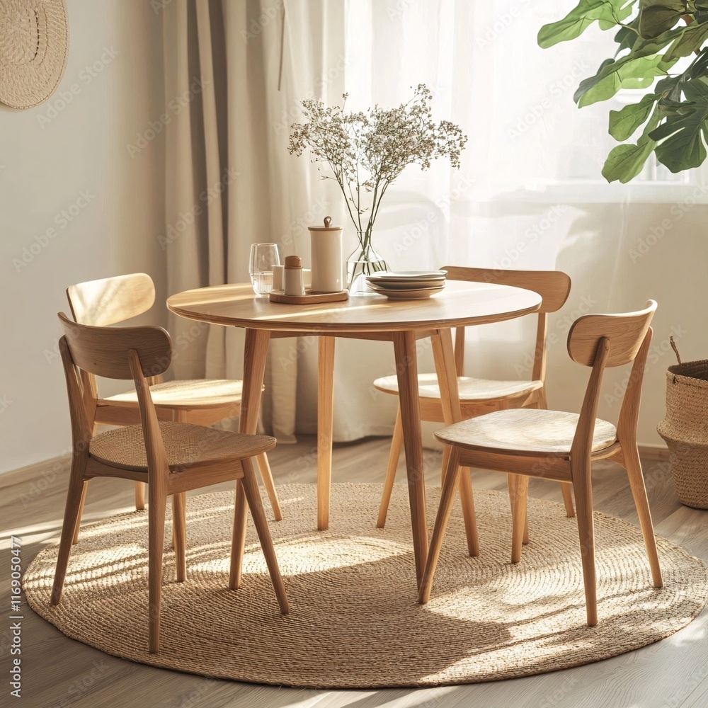 Fototapeta premium table and chairs