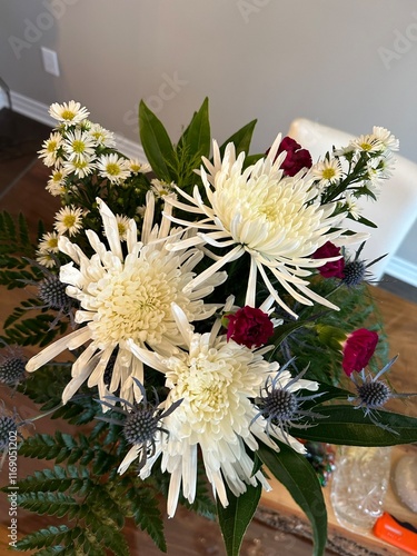 A wildflower bouquet of beautiful flowers