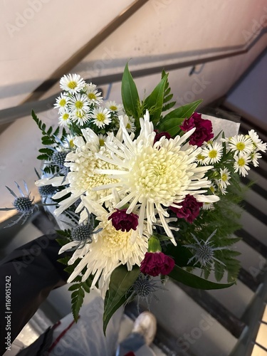 wedding bouquet on the table