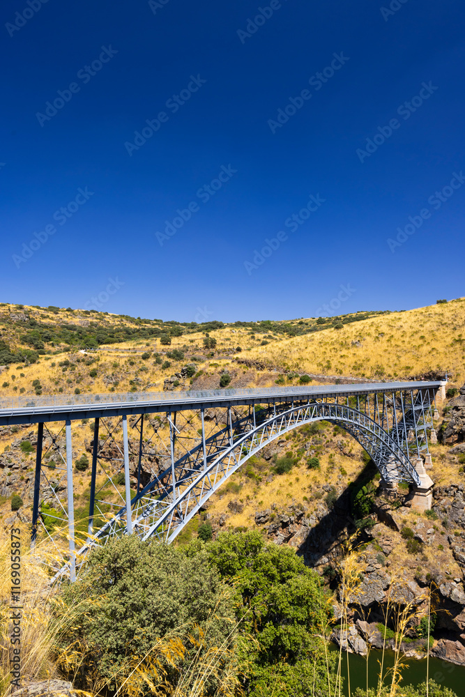 Puente de Requejo bridge, Pino del Oro, Castile and Leon, Spain Puente de Requejo bridge, Pino del Oro, Castile and Leon, Spain