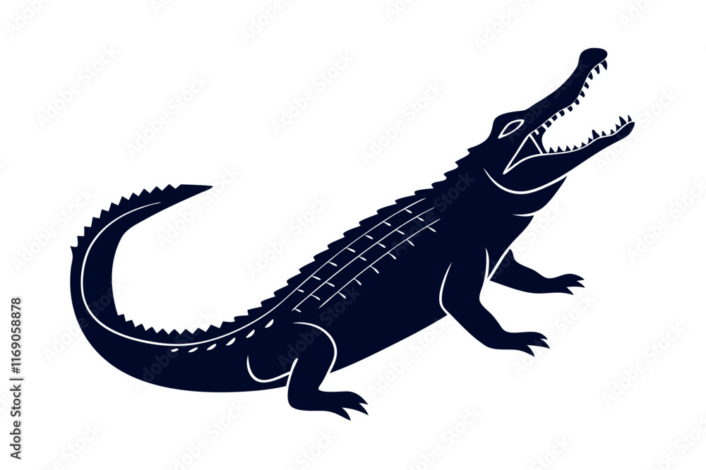 Fototapeta premium Crocodile vector illustration