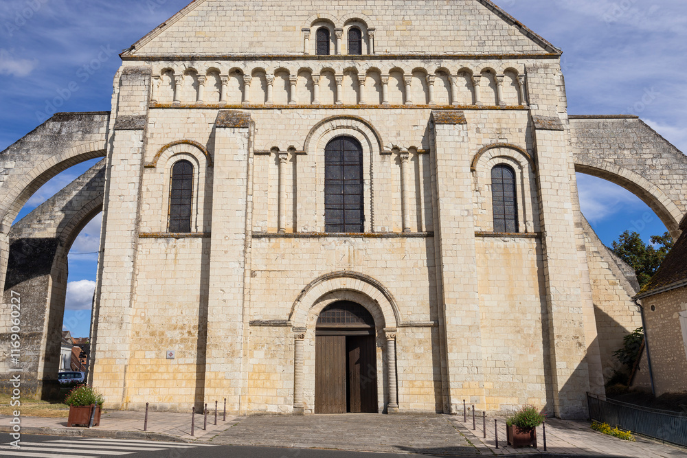 Saint-Pierre church, Preuilly-sur-Claise, Indre-et-Loire, Val de Loire, France Saint-Pierre church, Preuilly-sur-Claise, Indre-et-Loire, Val de Loire, France