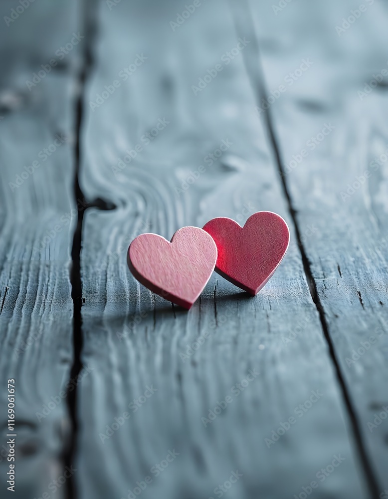 Fototapeta premium heart on wooden background