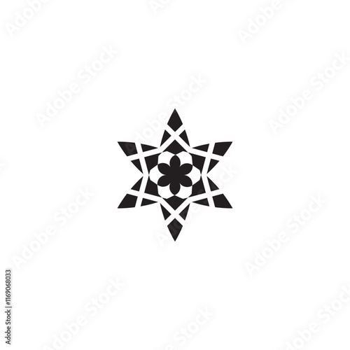 Abstract geometric logo of snow ice shape is suitable for companies in the fields of beauty, technology, construction, health, consulting, manufacturing, entertainment, fashion, jewelry