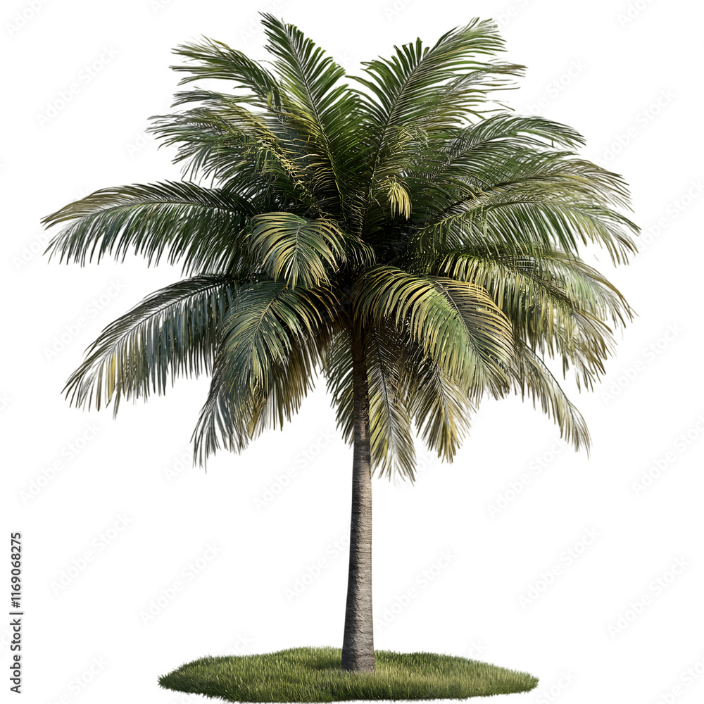 Fototapeta premium coconut palm tree isolated on transparent background palm tree png