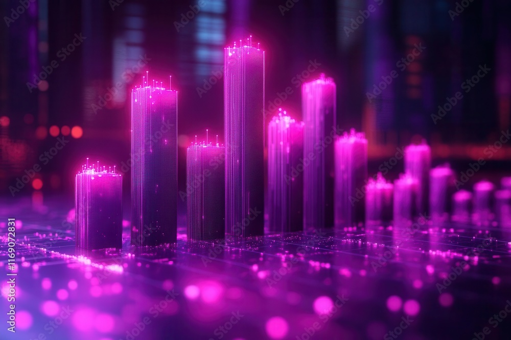 innovative 3d rendering of a rising purple business chart set against a dark background symbolizing financial growth and trade concepts evoking a sense of progress and success in modern commerce innovative 3d rendering of a rising purple business chart set against a dark background symbolizing financial growth and trade concepts evoking a sense of progress and success in modern commerce