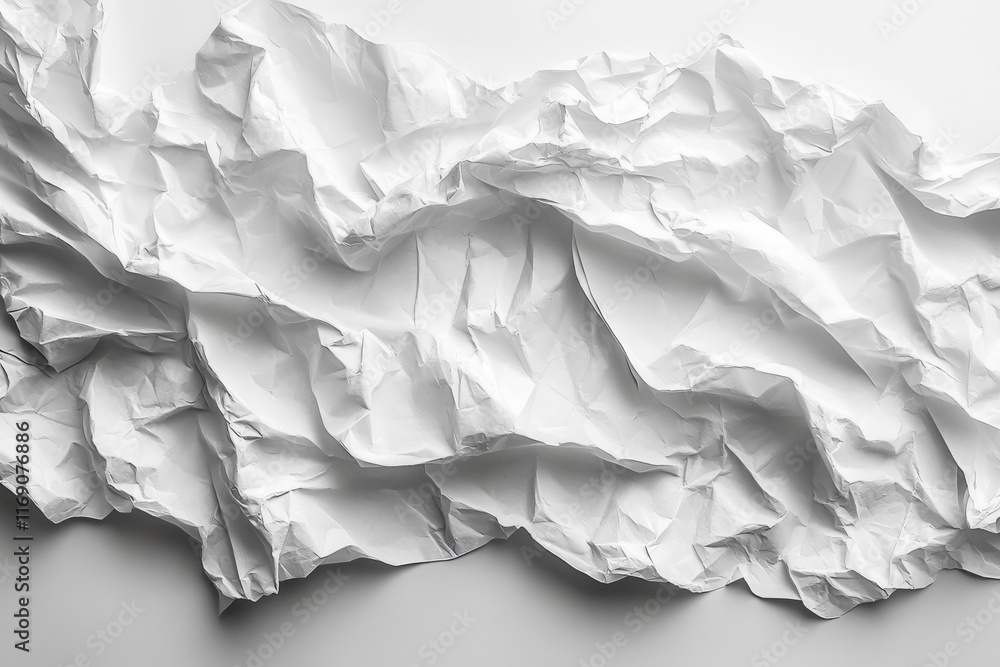 intriguing white crumpled paper texture forming a subtle layered background creating a sense of depth and tactile interest perfect for creative projects or visual storytelling intriguing white crumpled paper texture forming a subtle layered background creating a sense of depth and tactile interest perfect for creative projects or visual storytelling