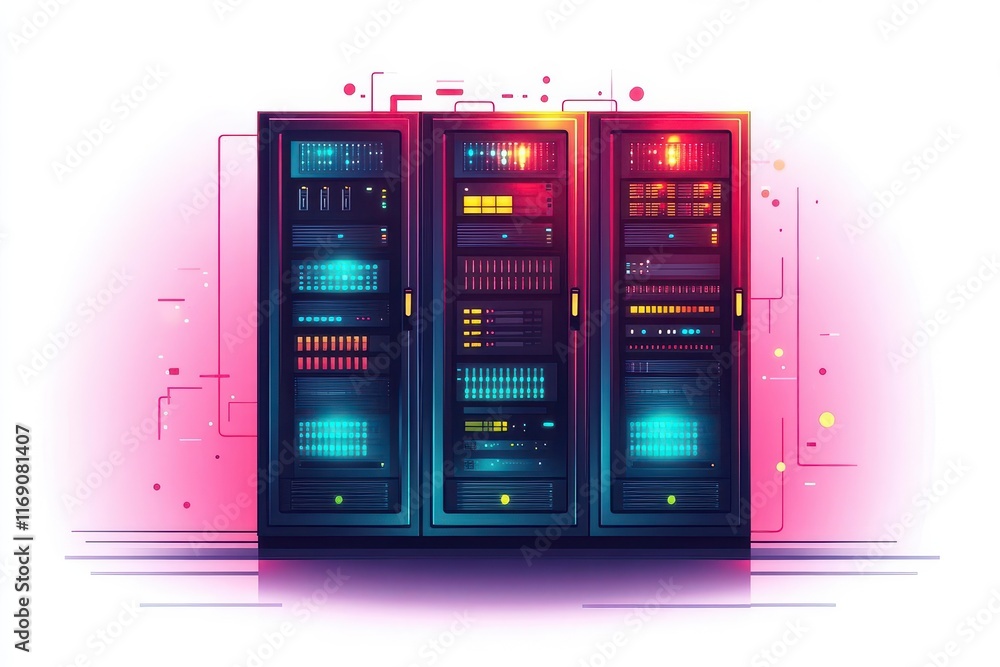 line icon representation of a server rack emphasizing modern technology and network architecture in a sleek minimalist design suitable for techrelated themes line icon representation of a server rack emphasizing modern technology and network architecture in a sleek minimalist design suitable for techrelated themes