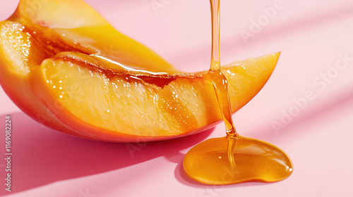 peach with honey