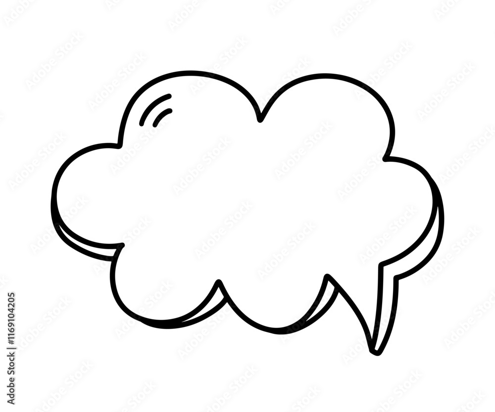 Chat Speech Bubble Message Text Cloud Vector Shape Chat Speech Bubble Message Text Cloud Vector Shape