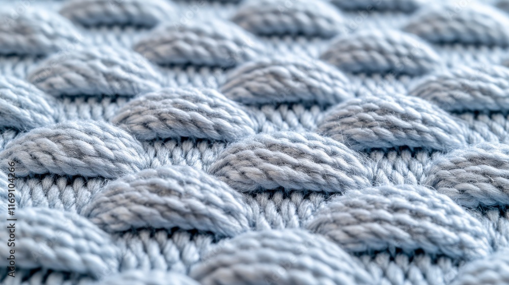 Soft Blue Knitted Texture with Raised Pattern for Warmth and Comfort Soft Blue Knitted Texture with Raised Pattern for Warmth and Comfort