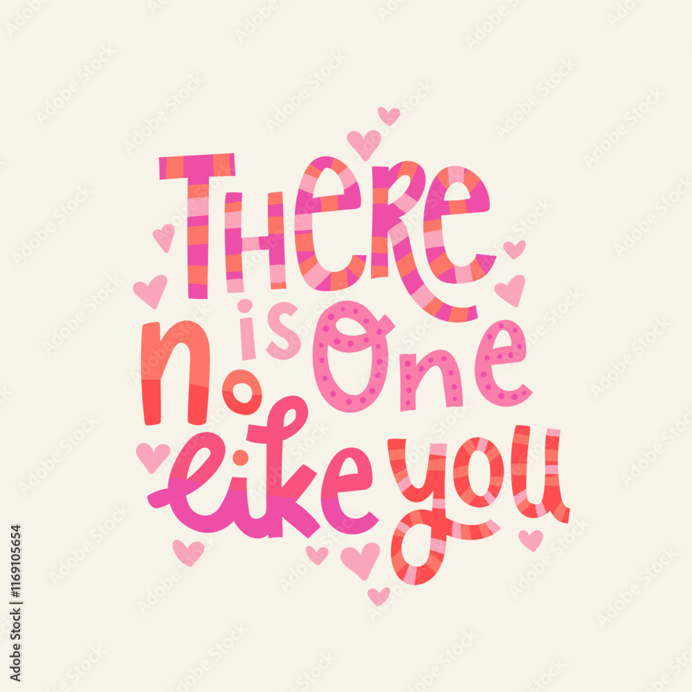 Cute hand drawn motivational phrase - great for Valentine's Day, Mother's Day, textiles, wallpapers, banners - vector design Cute hand drawn motivational phrase - great for Valentine's Day, Mother's Day, textiles, wallpapers, banners - vector design