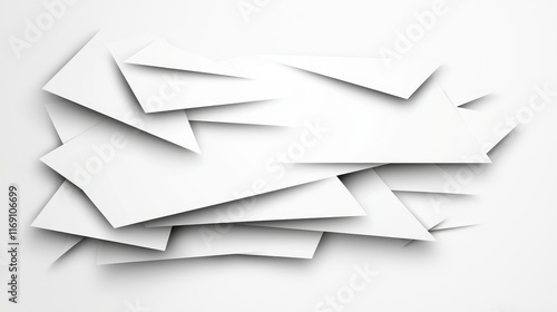 Free Download Abstract Composition of Overlapping White Paper Sheets on a Clean Surface for Creative Design Templates - GFXLoad