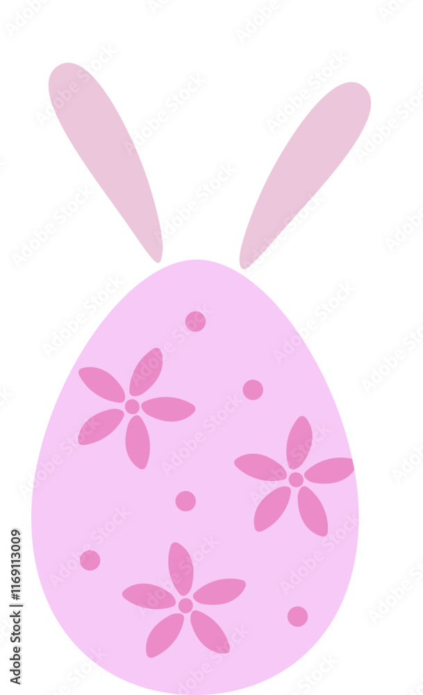Easter egg with bunny ears icon.
Cute patterned Easter eggs with bunny ears flat vector illustration.
Transparent background.
Easter egg with bunny ears icon.
Cute patterned Easter eggs with bunny ears flat vector illustration.
Transparent background.