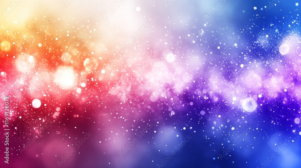 Abstract Festive Background, Bokeh Lights, Spectrum Colors, Gradient, Soft Focus Effect Abstract Festive Background, Bokeh Lights, Spectrum Colors, Gradient, Soft Focus Effect