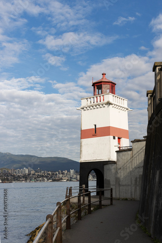 View of the Brockton Point Light in Stanley Park photo