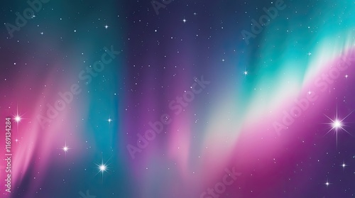 Stunning Aurora Borealis in a Colorful Night Sky