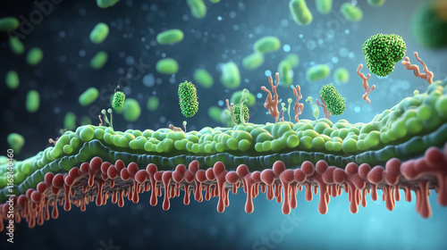 Fluid mosaic model of cell membrane