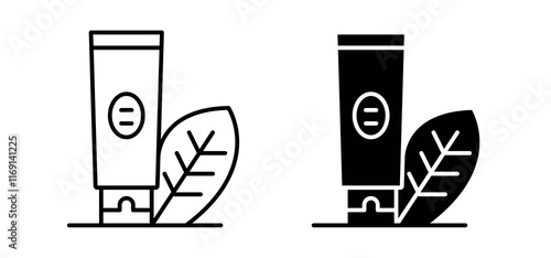 Face wash icons in black and white colors