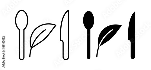 Healthy food icons in black and white colors