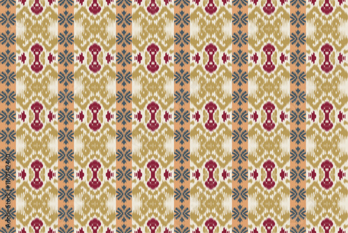 Seamless ikat patterns that combine tribal, indigenous and Aztec geometric embroidery. Perfect for graphic art, rug design, wallpaper, gift wrapping and clothing.