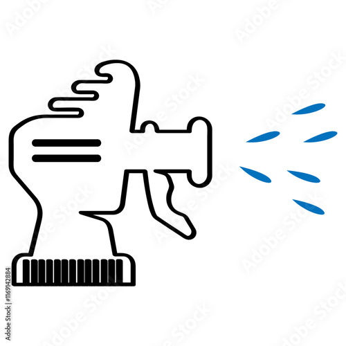 water spray logo vector illustration design