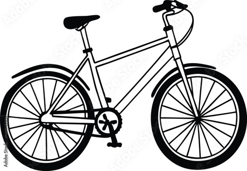 silhouette of a bike