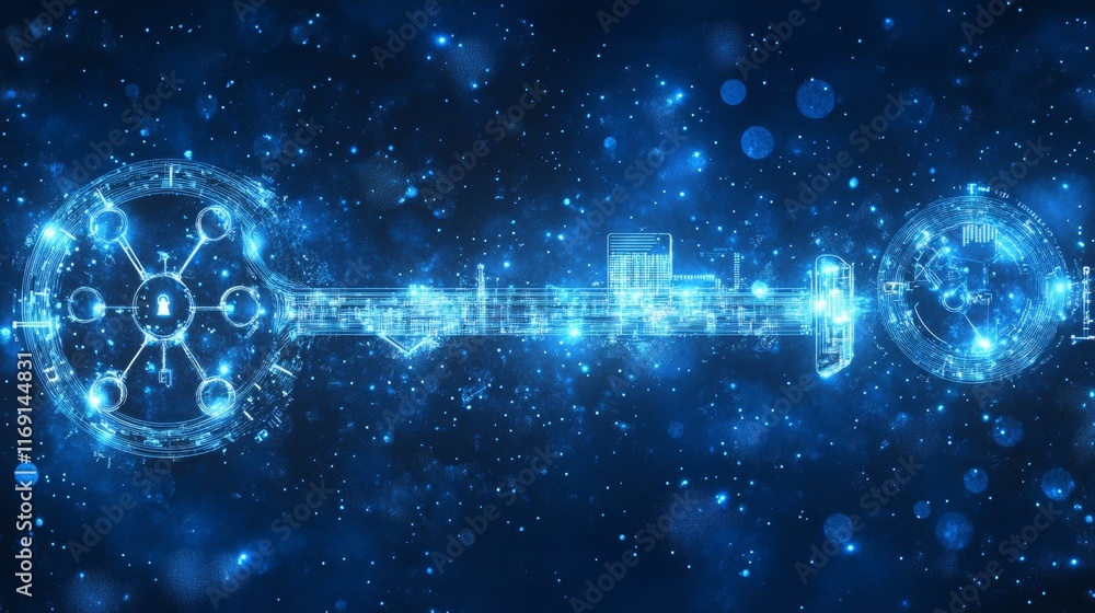 Digital Key Unlocks Opportunities in a Technology Driven Economy, Against a Deep Blue Backdrop Digital Key Unlocks Opportunities in a Technology Driven Economy, Against a Deep Blue Backdrop