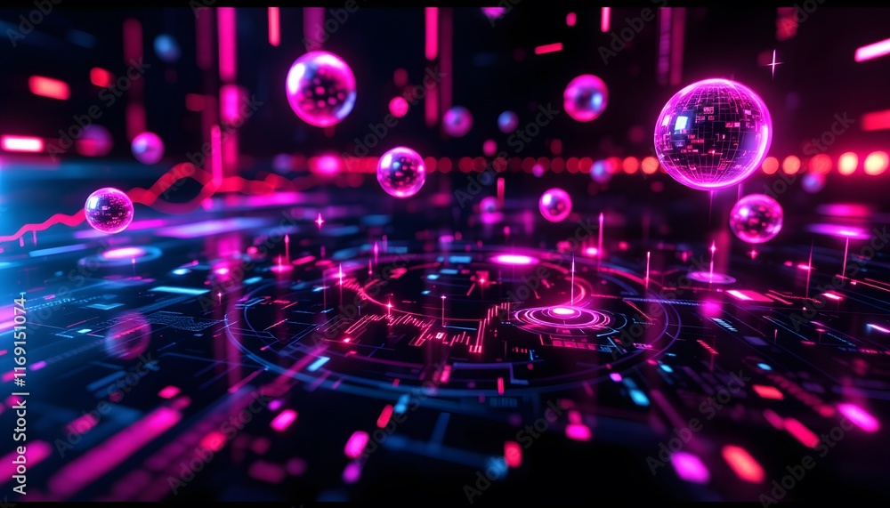 Pink Abstract Artificial Intelligence wallpaper with Glowing Data Streams and Futuristic Design Pink Abstract Artificial Intelligence wallpaper with Glowing Data Streams and Futuristic Design