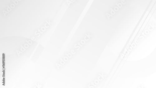 Minimalist white abstract background with geometric shapes and diagonal lines. Clean and elegant design.