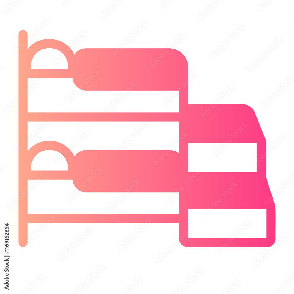 Bunk Bed  gradient icon