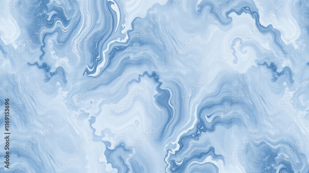 Naklejka premium Abstract Swirling Blue Hues A Seamless Pattern for Design Projects