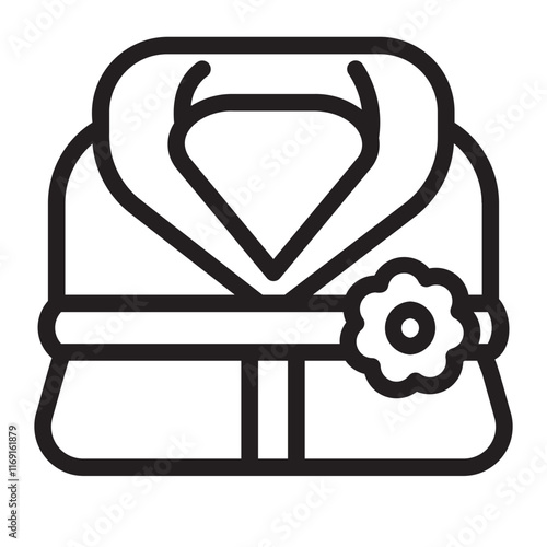 bathrobe line icon