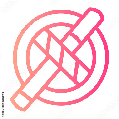 No Smoking gradient icon