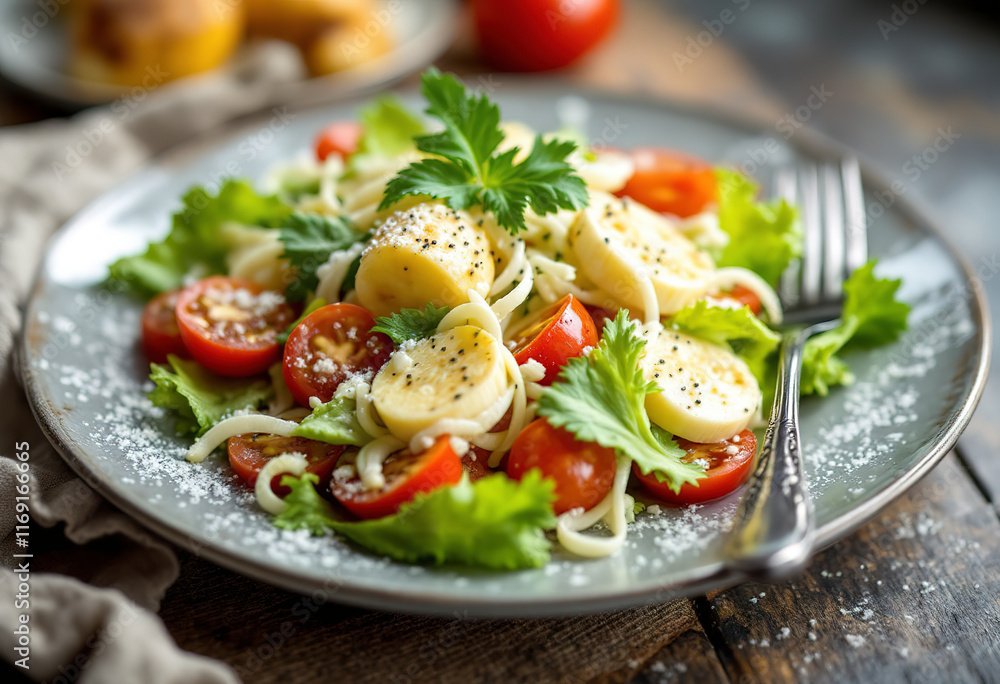 A photo of a classic Caesar salad A photo of a classic Caesar salad