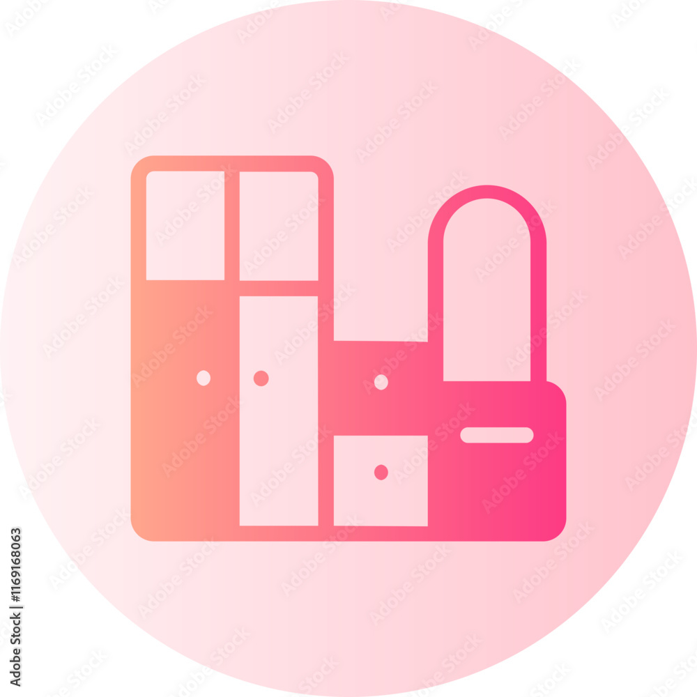 Closet gradient icon Closet gradient icon