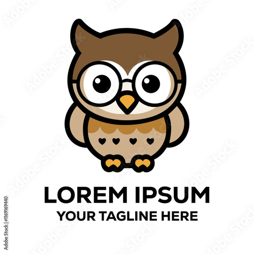 Cute cartoon owl