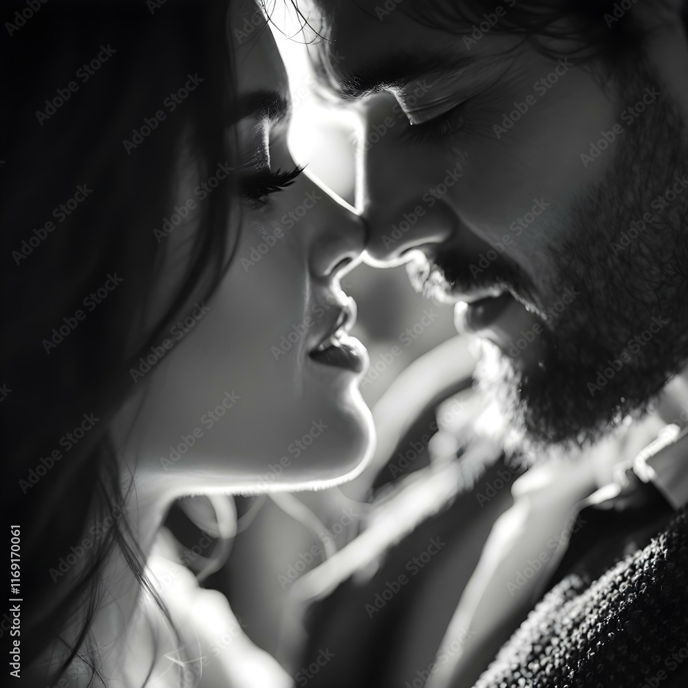 couple kissing