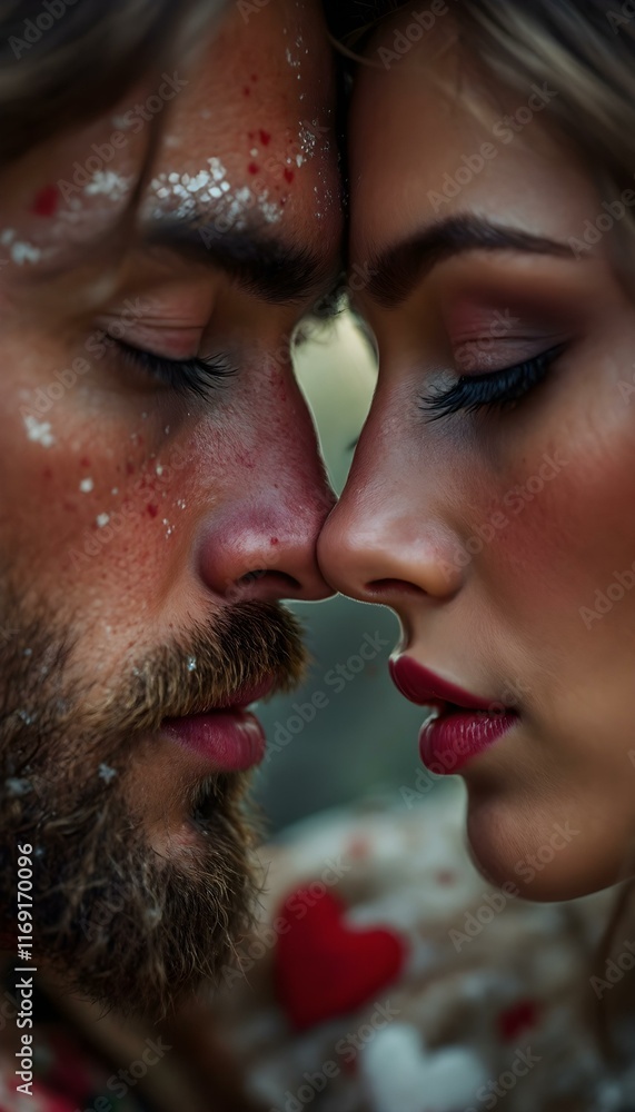couple kissing
