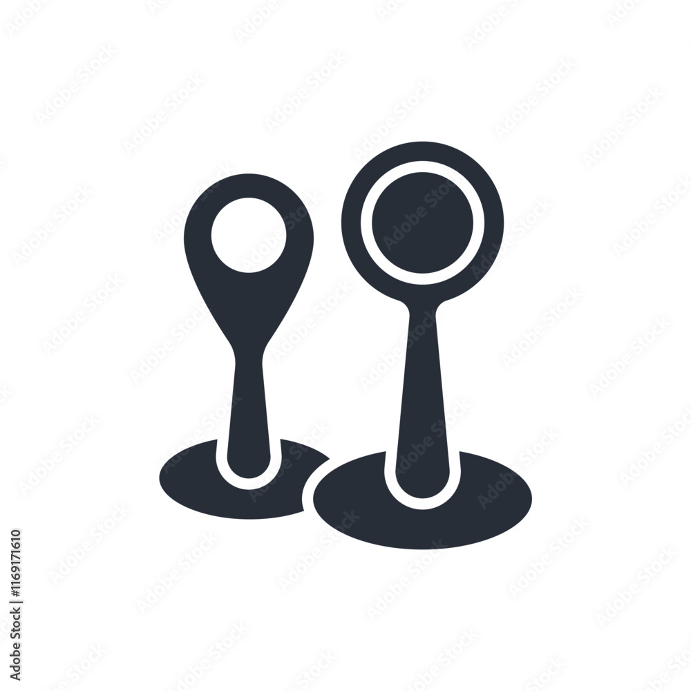 pin marker icon. vector.Editable stroke.linear style sign for use web design,logo.Symbol illustration. pin marker icon. vector.Editable stroke.linear style sign for use web design,logo.Symbol illustration.