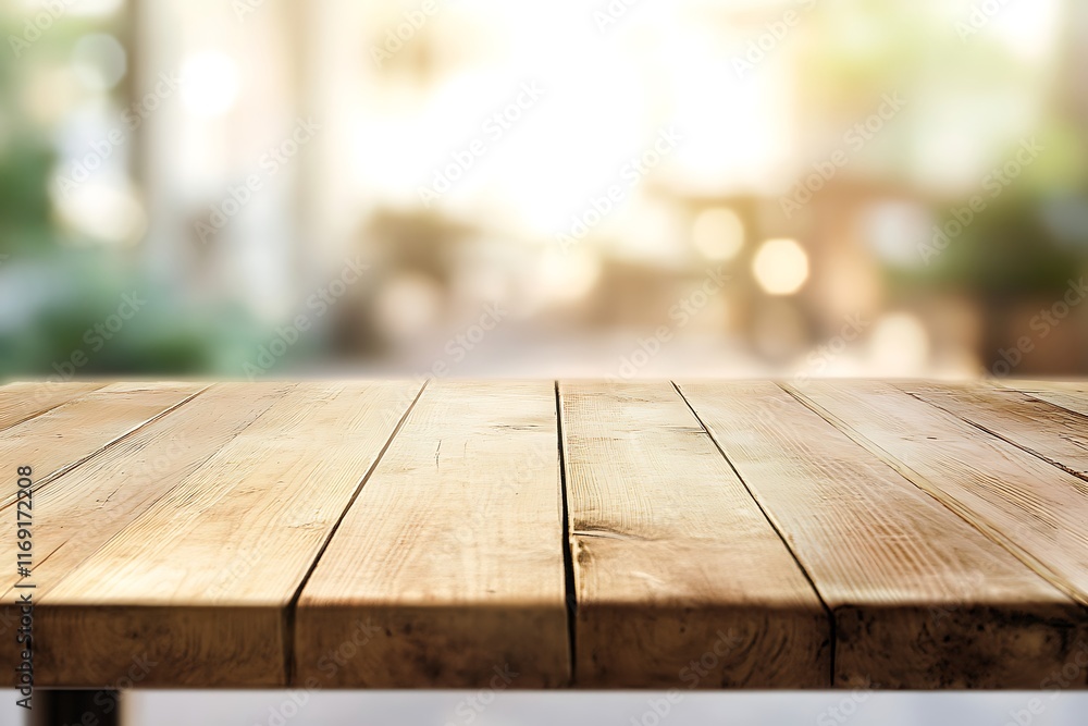 white The empty wooden table top with blur background white The empty wooden table top with blur background