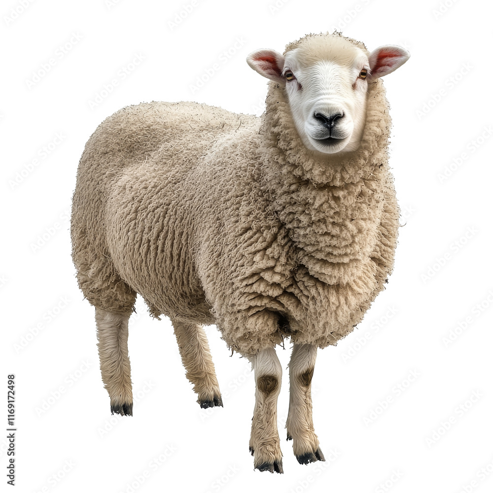 Sheep standing in a grassy field during daylight Sheep standing in a grassy field during daylight