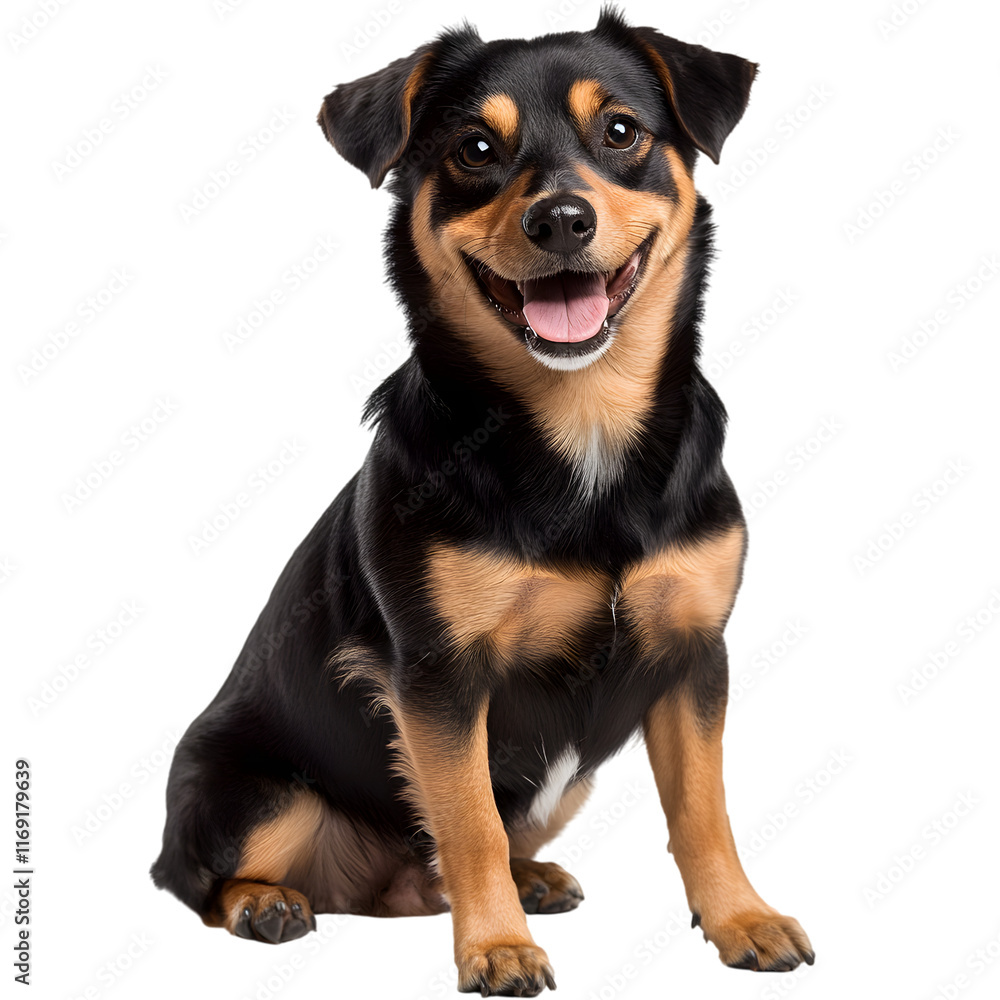 Beautiful happy puppy dog isolated on transparent background Beautiful happy puppy dog isolated on transparent background