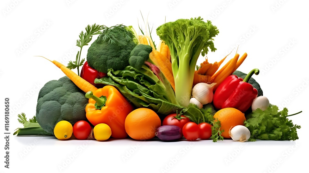 A Colorful Collection Of Fresh Vegetables And Fruits A Colorful Collection Of Fresh Vegetables And Fruits