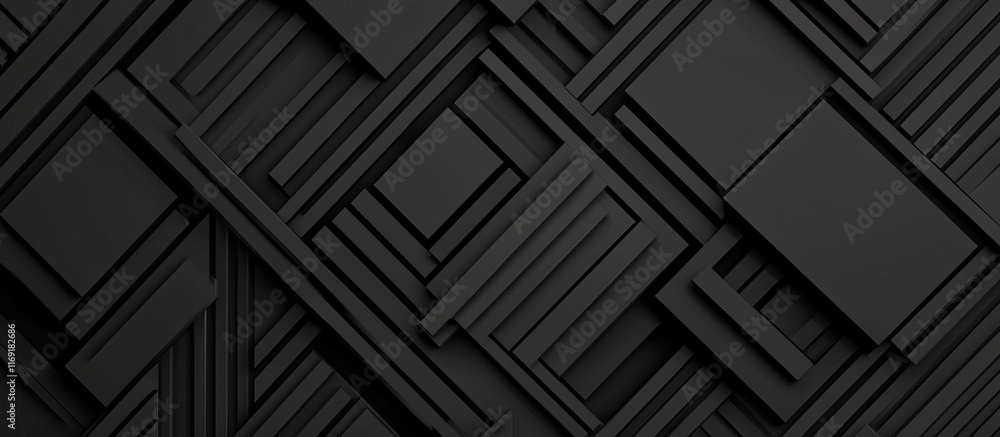 Abstract black geometric shapes pattern background. Abstract black geometric shapes pattern background.