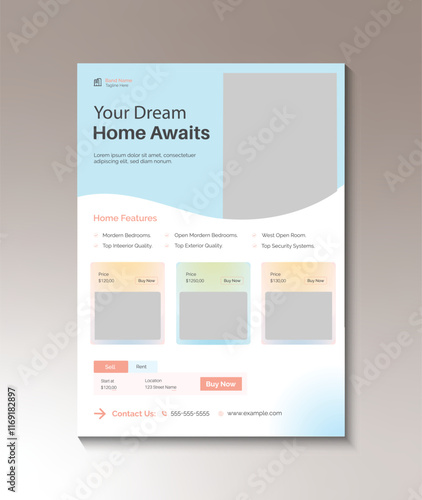 Real Estate Apartment Sale Flyer Poster Template