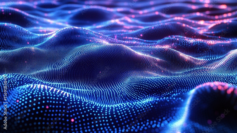 Abstract blue and pink digital wave background. Abstract blue and pink digital wave background.